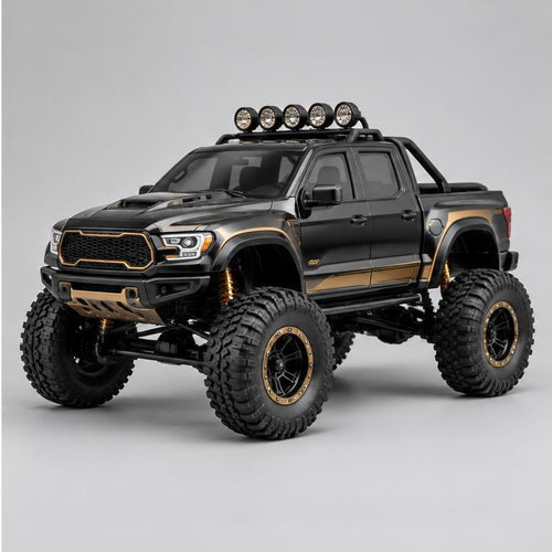 Illustrative black RC 4x4 pickup