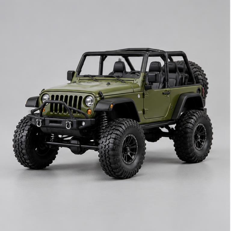 Illustrative olive RC 4x4 jeep